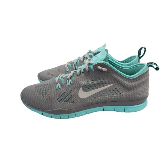 Nike Womens Free 5.0 Tr Fit 4 629496-200 Gray Mint Running Shoes Lace Up Size 8. - Picture 1 of 11